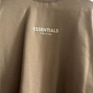 Essentials Brown Crew Neck Sweater